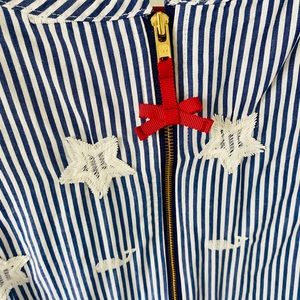 Vinyard Vineyards Seer Sucker Star Dress NWT